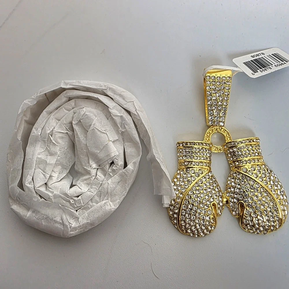 NEW Invicta Elements TKO Iced Out Pendant & 21.65